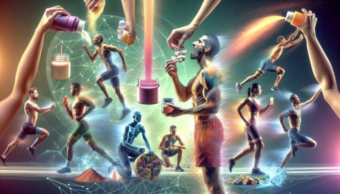 Supplements for Carb-Loading: Athletes using carb-loading supplements in various forms to prepare for endurance events.