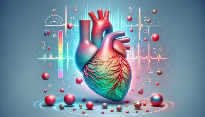 Cholesterol Blood Test in Beverley: A heart with cholesterol levels monitored, surrounded by graphs and test results, symbolizing proactive health management.