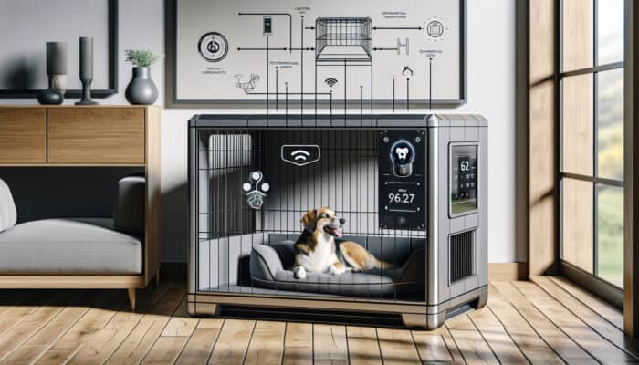 Tech-Integrated Crates for Enhanced Pet Safety and Comfort